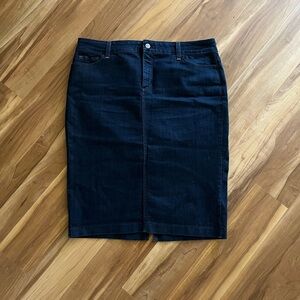 NYDJ Midnight Blue Pencil Skirt